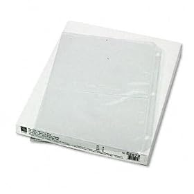 C-Line 52572 Clear photo holders for four 5 x 7 photos, 3-hole punched, 11-1/4 x 8-1/2, 50/bx