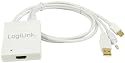 Adapter Mini DisplayPort + USB + Toslink Audio to HDMI - Adapter f&uuml;r HDMI Endger&auml;te am DisplayPort - Audio: LPCM, DTS Digital, Dolby Digital - Stromversorgung &uuml;ber Mini DisplayPort - z.B. ideal geeignet zum Betrieb von Beamer, TFT, Plasma oder LCD TV mit HDMI Anschluss an einem Macbook&reg; oder Macbook Pro&reg; von Apple&reg;