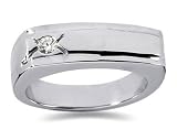0.10 ctw Men's Diamond Ring in Platinum