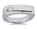 0.10 ctw Men's Diamond Ring in Platinum