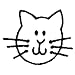 Stampendous Rubber Stamp-Cat Face