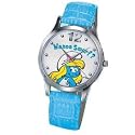Avon Smurf Watch Aqua Blue with a smurfette says "wanna smurf?" BRAND NEW WATCH