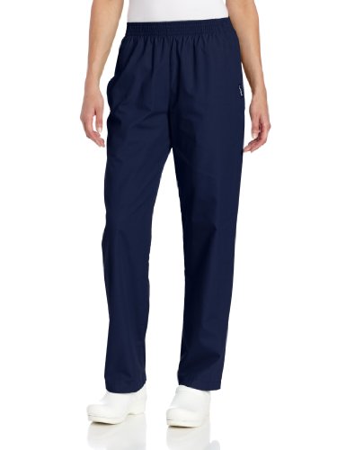 Landau Women's Classic Relaxed Scrub Pant, Navy, Large