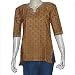 Silk Womens Top Kurti Traditional Clothing of India Embroidery Size S