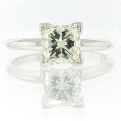 1.51ct Princess Cut Diamond Engagement Anniversary 