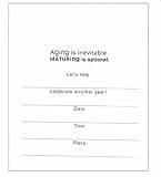 Bulk Buys Mix And Match Party Invitation Inserts, Aging - Case Of 144