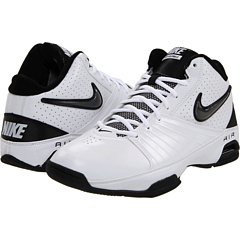Nike Men’s Air Visi Pro II Basketball Sneakers (12, White/Black-Black)