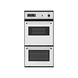 CWE5800ACS 24" Double Electric Wall Oven with 2.6 cu. ft. Self-Cleaning Upper Oven 2.2 cu. ft. Lower Oven Precision Cooking System Delay-Start and Electronic Controls: Stainless Steel