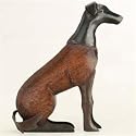 Wood and Iron Hound Statue
