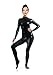 EXCELLANYARD Treasure-box Women's Shiny Metallic Catsuit Zentai Dancewear Spandex Bodysuit