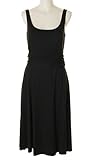 three dots TANK DRESS W/TIE DETAIL S BLACK / X[hbc : m[X[us