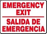 EMERGENCY EXIT (BILINGUAL) 10