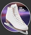 Riedell White Ribbon F112 Figure Skate Size 9.5