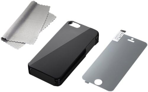 Simplism Japan TR-FRIP12-SB/EN FlashRevive Cover Set for iPhone 5 - 1 Pack - Retail Packaging - Smoky Black