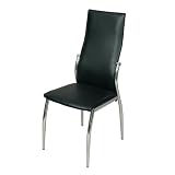 Review Walker Edison CHA5BL / Dining Chair Set of 4- Black