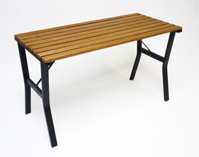 Hergestellt für DEMA Gartentisch “Modern” 110 cm Holz/Metall