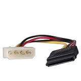 Molex to SATA Power Adapter Cable, 6 inches