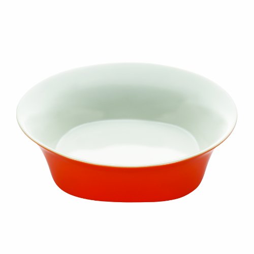 Rachael Ray Dinnerware Round and Square Collection 10-Inch Round Serving Bowl, Orange On Sale