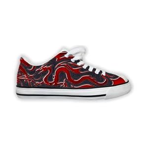 Men's red dragon sneakers size 13