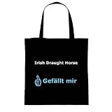 Baumwolltasche Tasche - Irish Draught Horse gefällt mir