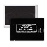 Names of stage shows in lights at London.. - 3x2 inch Fridge Magnet - large magnetic button - Magnet