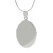 Sterling Silver Oval Locket Necklace