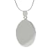 Sterling Silver Oval Locket Necklace
