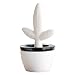 Wenko 52595100 Luftbefeuchter Blatt - konischer Keramik-Verdunster, � 8.5 x 16 cm, wei�-schwarz