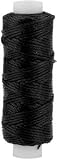 Waxed Nylon Thread 25 Yard Spool - Black
