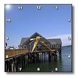 Restaurant on Pier - 10x10 Wall Clock