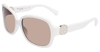 Click here to buy COACH S2020 Sunglasses (105) White [Eyewear] by Coach.