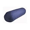 10" X 29" Round Yoga Bolster - Removable Canvas Cover, Natural Cotton Filler, Navy Blue