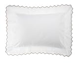 Chocolate Scallop Standard Sham by Serena & Lily