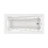 American Standard 3573.018WC.020 Green Tea 6' x 36 Whirlpool Bath Tub with EverClean and Hydro Massage System I, White