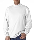 Anvil Adult Cotton Deluxe Long Sleeve Mock Turtleneck White, XL 31lCjkk60FL. SL160 Anvil Adult Cotton Deluxe Long Sleeve Mock Turtleneck White, XL