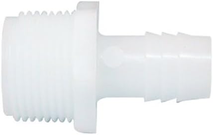 Nylon Tube And Hose Fitting 1/4" HB x 1/2" NPT (Pack of 20)