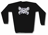 WINGED GUITARS Rock n Roll Men's Sweat Shirt in 2 colors Small thru 3XL