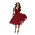 Astrapahl, Elegante Abendmode, Cocktailkleid, knielang, Farbe rot