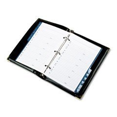 Rolodex 66430 Faux leather professional address book, 6-15/16 x 9-3/8, black