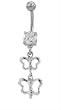 DANGLING BUTTERFLY DROP BELLY RING