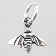 Tiny & Cute Bee Charm in Sterling Silver, #9889