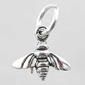 Tiny & Cute Bee Charm in Sterling Silver, #9889