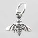 Tiny & Cute Bee Charm in Sterling Silver, #9889