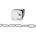 Campbell 0339626 Low Carbon Steel Handy Link Utility Chain in Square Pail, Zinc Plated, 120 Trade, 0.120" Diameter, 500' Length, 255 lbs Load Capacity