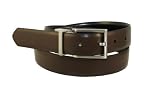 Van Heusen Boys 8-20  Reversible Black To Brown Belt With Brushed Nickel Finish Buckle