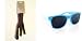 Search : Classic Eighties Turquiose Wayfarer Sunglasses W/ Free Eyewear Cord