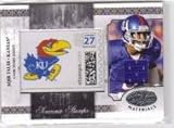 2008 Leaf Certified Materials Souvenir Stamps College Material College Logo #28 Aqib Talib - Tampa Bay Buccaneers (Piece of Authentic Jersey - Serial #d to 50) (Football Cards)