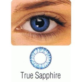 NON PRESCRIPTION COLOR CONTACT LENSES 3 TONE (TRUE SAPHIRE)