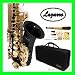 NEW Band Black/Gold Alto Saxophone/Sax Lazarro+11 Reeds,Case and Extras (Value $200)