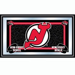 NHL New Jersey Devils Framed Team Logo Mirror